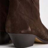 Stivali donna in suede testa di moro BO0002FA A1A03S50CL ISABEL MARANT 