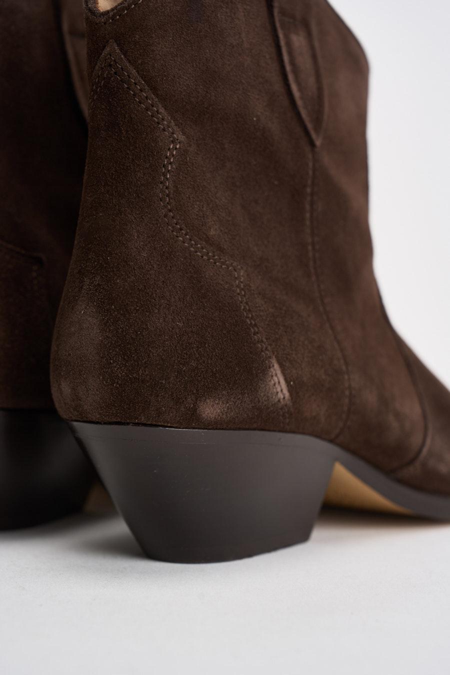 Stivali donna in suede testa di moro BO0002FA A1A03S50CL ISABEL MARANT 