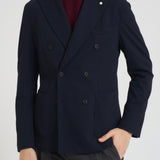 Giacca uomo doppiopetto blu notte 2845 557171 L.B.M. 