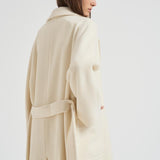 Cappotto donna Charlize lungo panna CHARLIZE E30007PANNA TAGLIATORE 