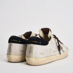 Sneakers donna Super-Star panna e marrone GWF00101 F00874612526 GOLDEN GOOSE 