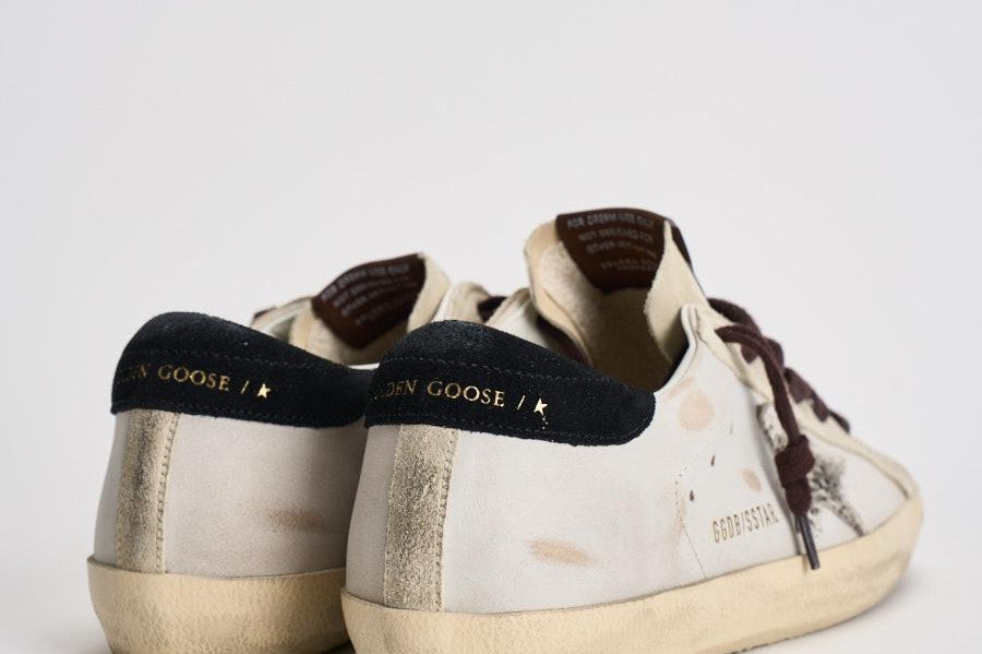 Sneakers donna Super-Star panna e marrone GWF00101 F00874612526 GOLDEN GOOSE 