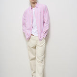 Camicia uomo a righe rosa Oxford 710928918 004 RALPH LAUREN 