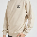 Felpa uomo girocollo ecru SW149 CO127MT DROLE DE MONSIEUR 