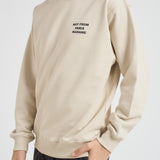 Felpa uomo girocollo ecru SW149 CO127MT DROLE DE MONSIEUR 