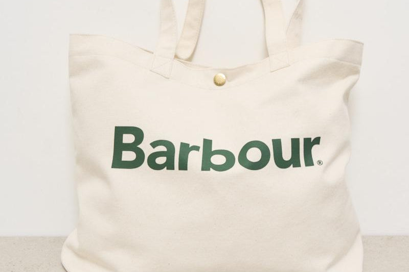 Borsa unisex tote ecru e verde UBA0733 GN71 BARBOUR 
