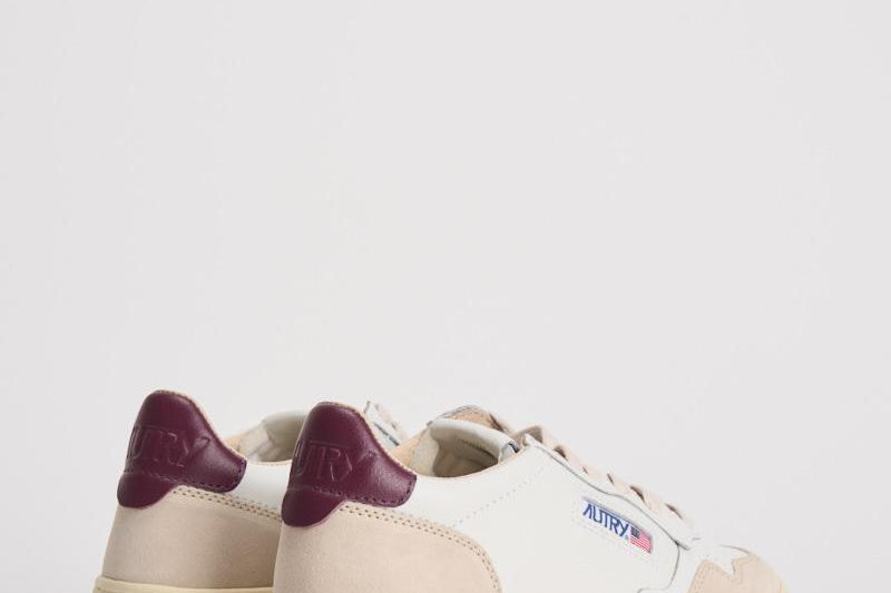 Sneakers donna Medalist panna, beige e bordeaux AULW LS03 AUTRY 