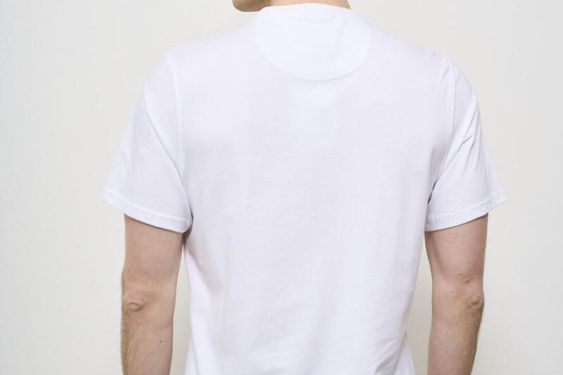 T-shirt uomo girocollo bianca MTS0502 WH11 BARBOUR 