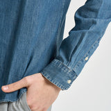 Camicia uomo in denim scuro 710548539 001 RALPH LAUREN 