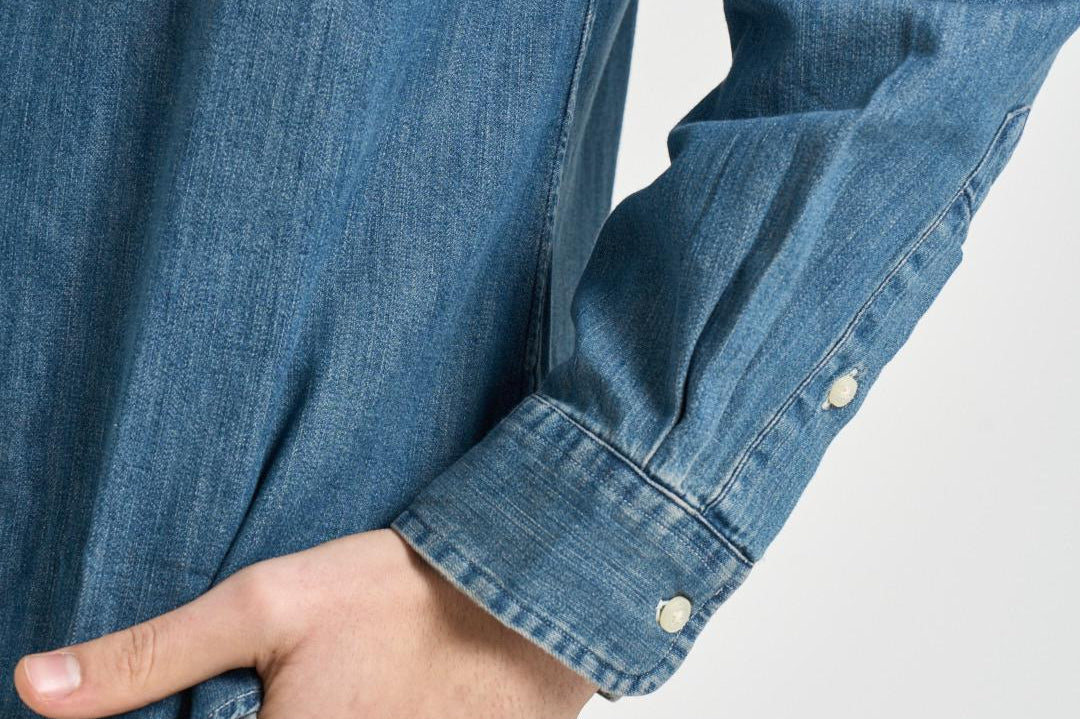 Camicia uomo in denim scuro 710548539 001 RALPH LAUREN 