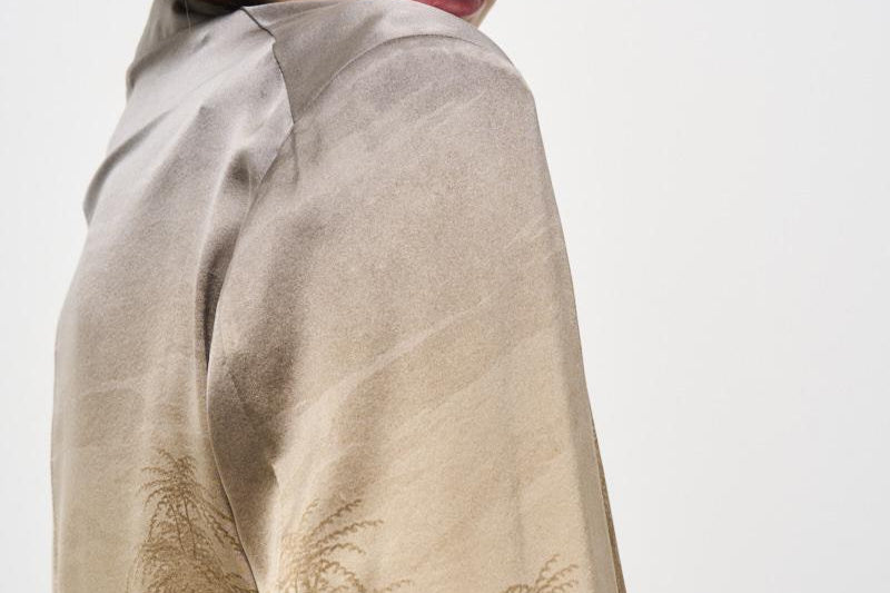 Giacca donna doppiopetto in seta Adastrgum beige 12226 514923 PIERRE-LOUIS MASCIA 