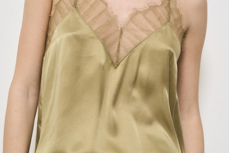 Top donna Berwyn verde BERWYN BROWNKHAKI IRO 