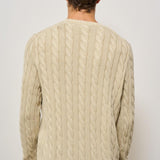 Maglia uomo a treccia ecru 710965867 001 RALPH LAUREN 