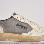 Sneakers donna Medalist Low Super Vintage bianco e argento AVLW ME01 AUTRY 