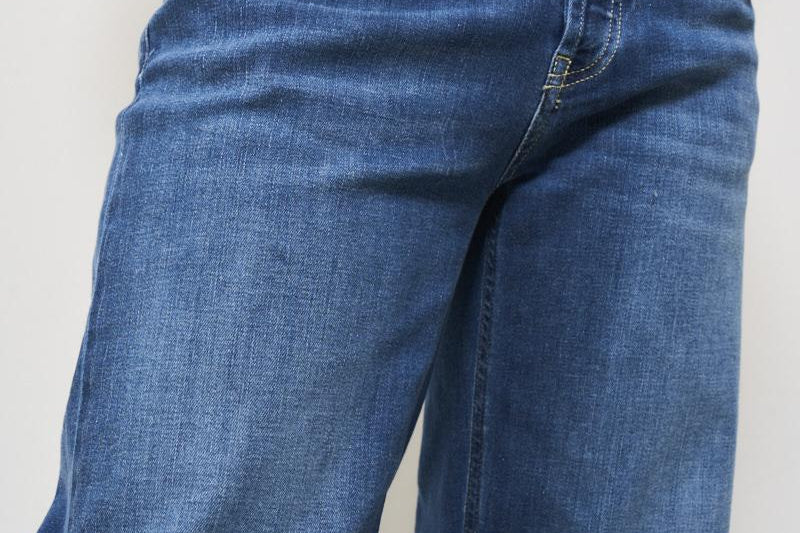 Jeans donna wide-leg denim blu DP427 DS0296800 DONDUP 