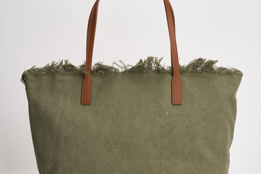 Borsa donna City in canvas verde CBF0001 CANVAS52 MC2 SAINT BARTH 