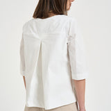 Blusa donna girocollo bianca F6SK06 A01 LIVIANA CONTI 