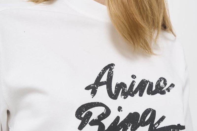 T-shirt donna bianca in cotone Jaylin 10524 IVY1 ANINE BING 
