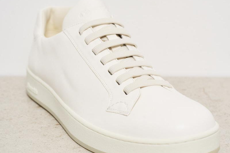 Sneakers uomo panna in nappa liscia LUDLOW2 IVORY CHURCH'S 