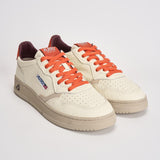 Sneakers uomo Medalist Low bianca e arancione AULM NE17 AUTRY 