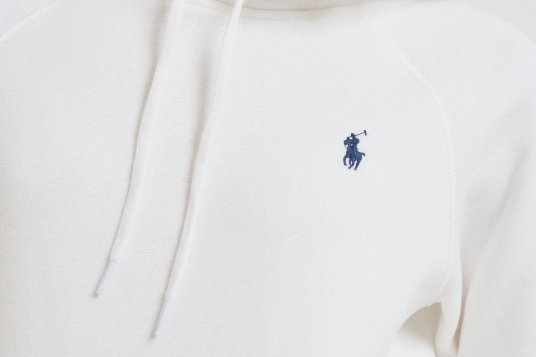 Felpa donna con cappuccio bianca 211943007 001 RALPH LAUREN 