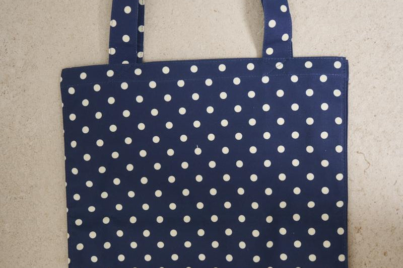 Borsa tote donna a pois blu ES.BAG 05335H MC2 SAINT BARTH 