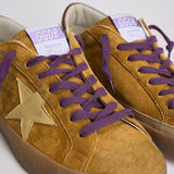 Sneakers uomo Super Star in suede cammello GMF00101 F00750482995 GOLDEN GOOSE 