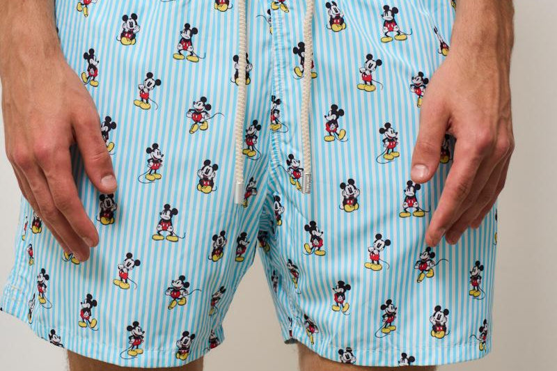 Costume uomo Mckey a righe celeste MICKEYSTRIPES S31 MC2 SAINT BARTH 