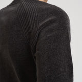 Maglia uomo girocollo in ciniglia grigio antracite W25132 11 RRD 