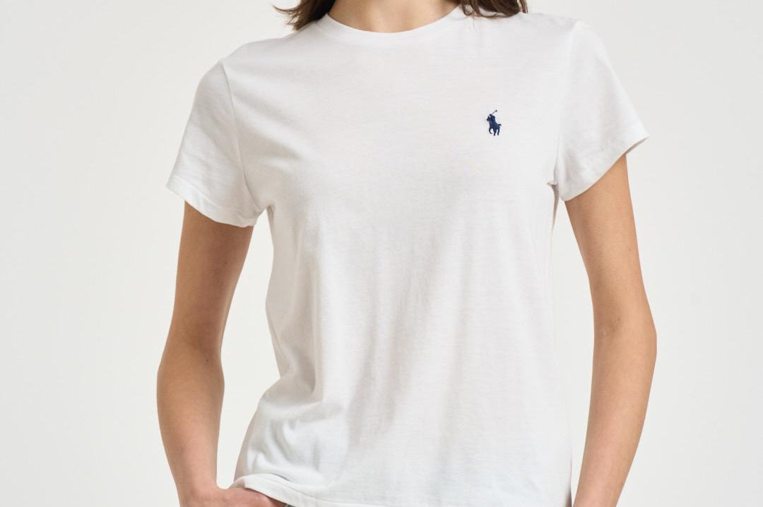 T-shirt donna girocollo bianca 211B14605 032 RALPH LAUREN 