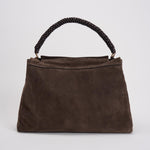 Borsa donna Sveva Peach XL a spalla in suede con tracolla moro B02185PEO TMORO ORCIANI 