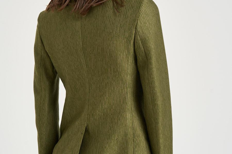 Giacca donna doppiopetto verde bosco JPARIGI10BSV 340311EV804 TAGLIATORE 