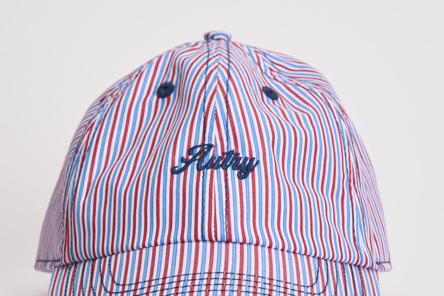 Cappello uomo baseball a righe muticolor lilla ACPU 075T AUTRY 