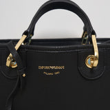 Borsa a mano donna in pelle nera EW000361 AF12103MC032 EMPORIO ARMANI 
