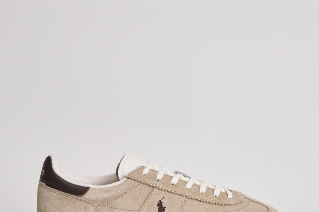 Sneakers uomo in camoscio beige 809P09753 005 RALPH LAUREN 