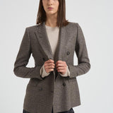 Giacca donna doppiopetto J Parigi pied de poule grigia JPARIGI10B 440015NERO TAGLIATORE 