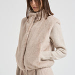 Gilet donna in eco pelliccia beige GC00071DR 1985 HERNO 