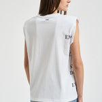 T-shirt donna bianca con scritte MA70P 270 ELISABETTA FRANCHI 