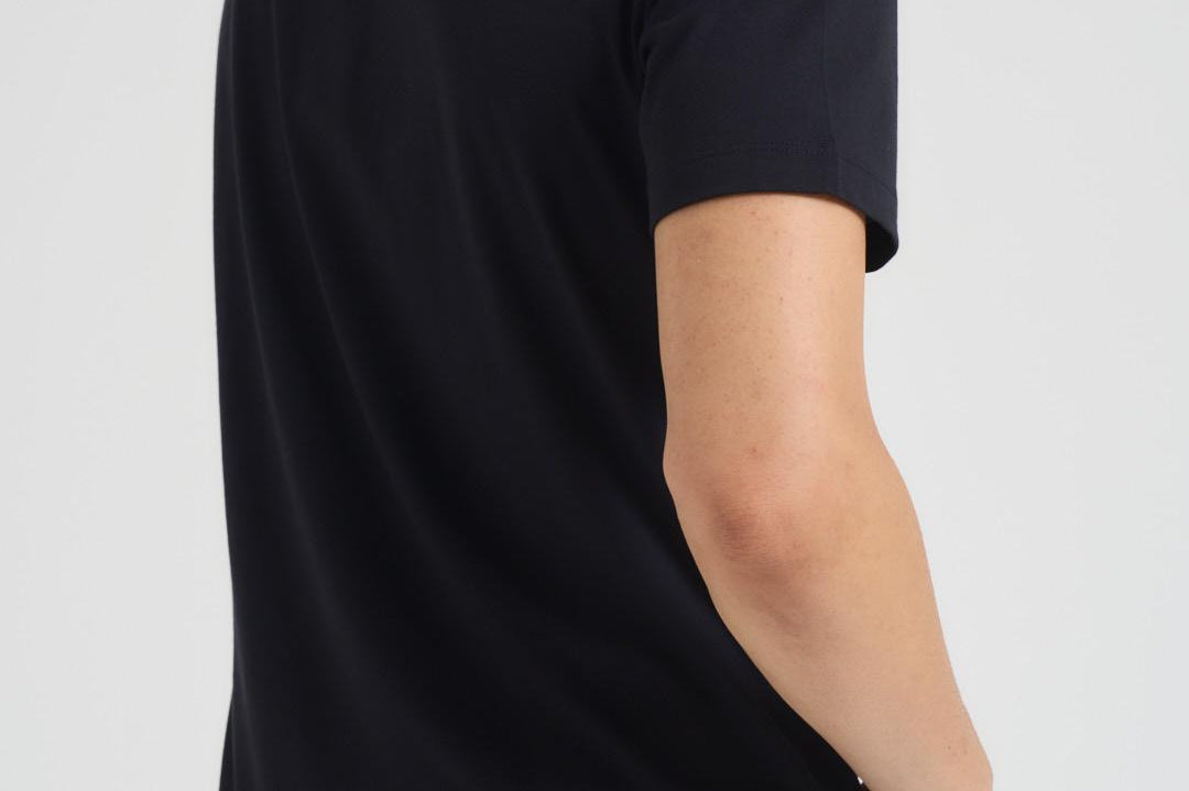 T-shirt in cotone nero<BR/> 8N1TN5 0974 EMPORIO ARMANI 