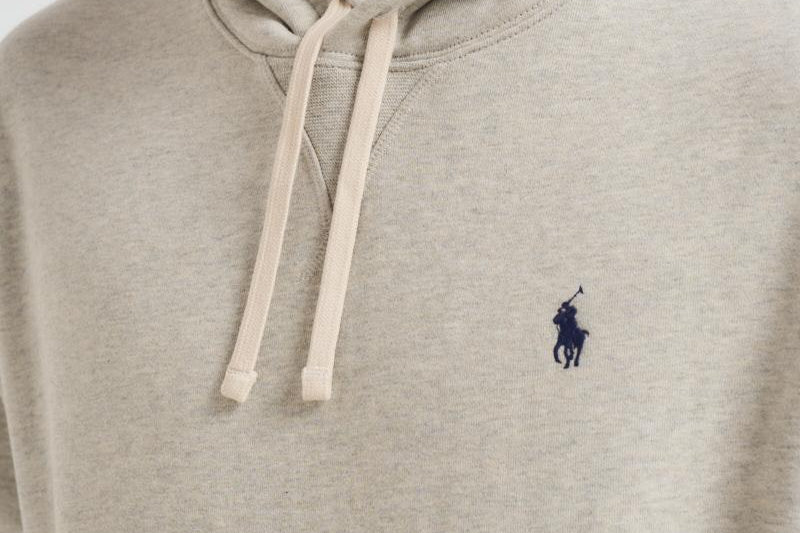 Felpa uomo con cappuccio grigia 710P02442 001 RALPH LAUREN 