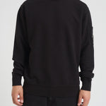 Felpa uomo gircollo nera SS718A 006372G999 CP COMPANY 
