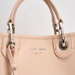 Borsa a mano donna in pelle rosa cipria EW000361 AF12036M1332 EMPORIO ARMANI 