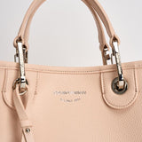 Borsa a mano donna in pelle rosa cipria EW000361 AF12036M1332 EMPORIO ARMANI 