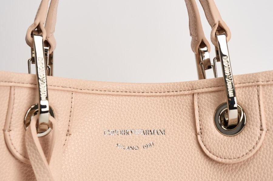 Borsa a mano donna in pelle rosa cipria EW000361 AF12036M1332 EMPORIO ARMANI 