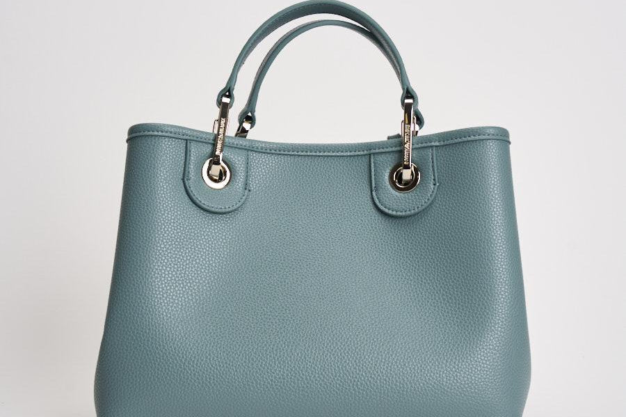 Borsa a mano donna in pelle celeste EW000361 AF12103M9110 EMPORIO ARMANI 