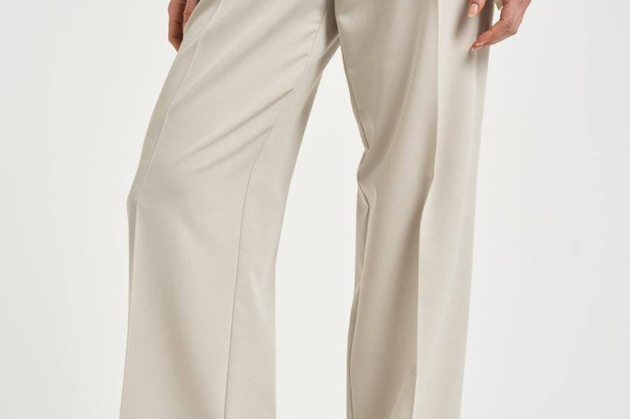 Pantalone donna con pieghe grigio 106607A18E PAULAI18 PINKO 