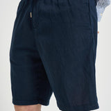 Bermuda uomo in lino blu 26P717 37 PERFECTION 