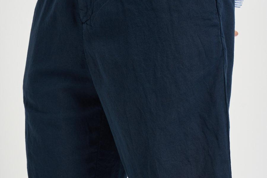 Bermuda uomo in lino blu 26P717 37 PERFECTION 
