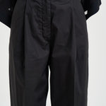 Pantalone donna ampio nero AXEL T0002BLACK THE LATEST 