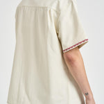 Camicia uomo a maniche corte panna SH227 CO215OW DROLE DE MONSIEUR 